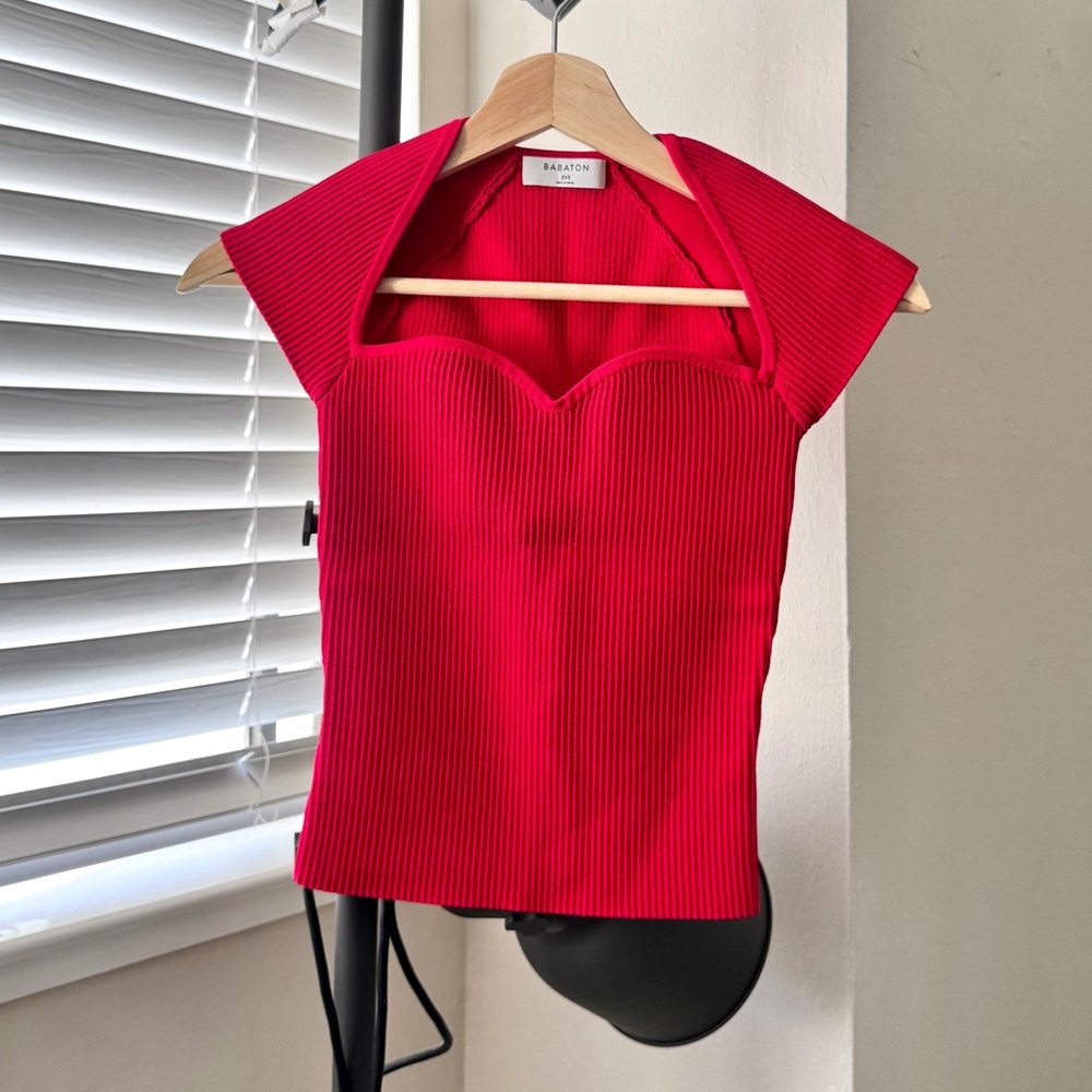 Aritzia Babaton square neck top